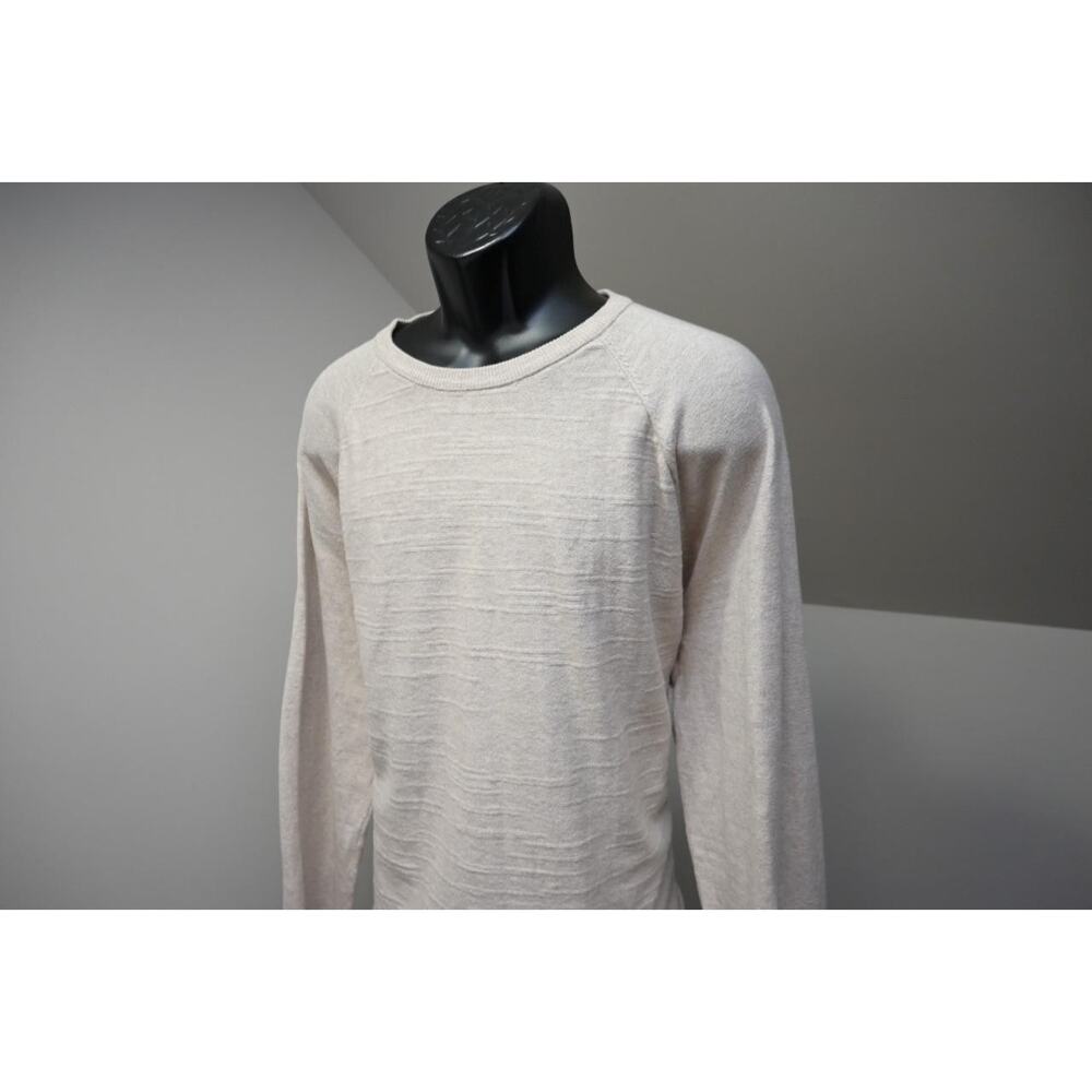 J Crew Crew Neck Sweater‎ Pull Over Beige Long Sleeve Mens Size XL